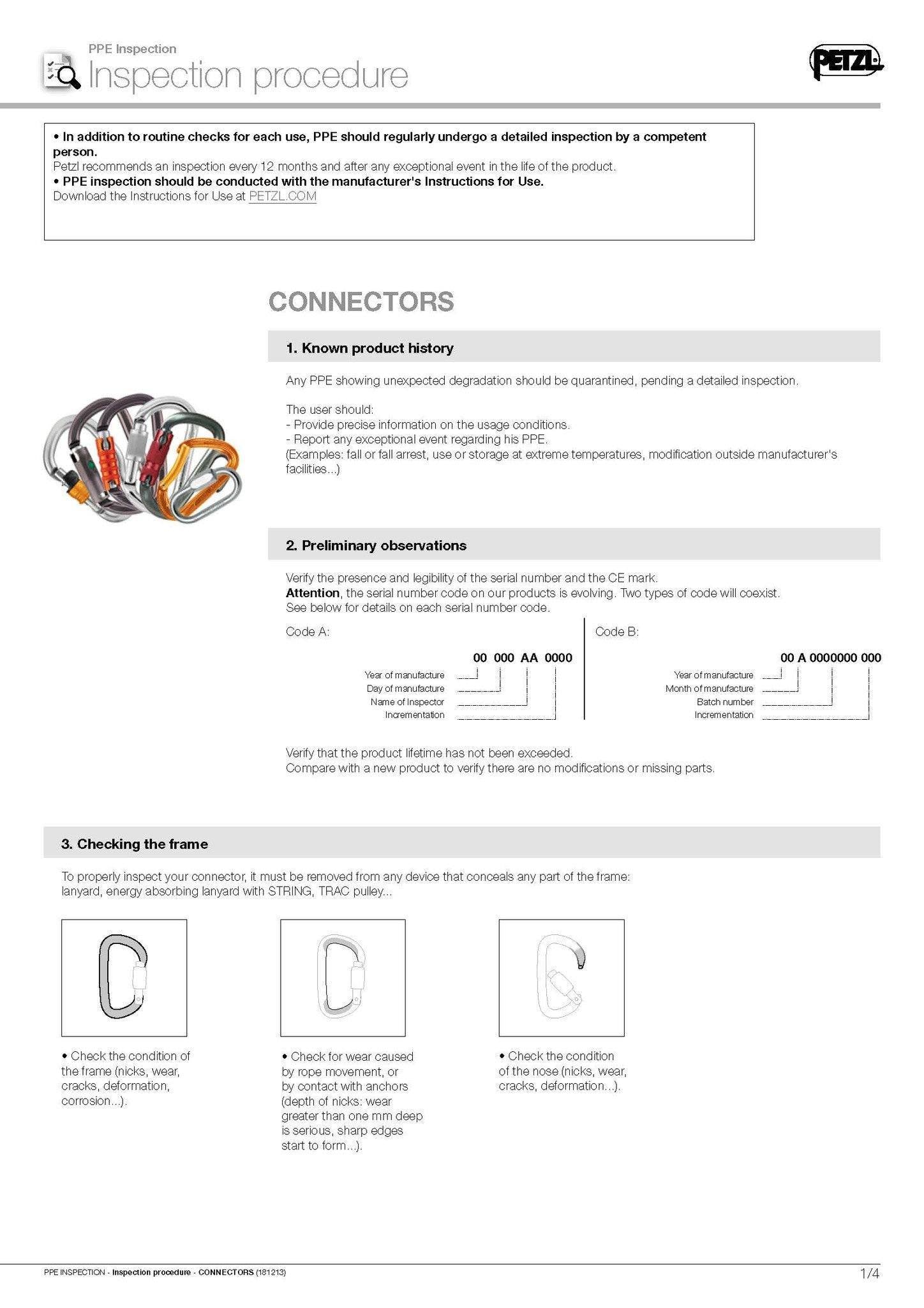 Petzl Carabiners Inspection Procedure | Aerial Adventure Tech