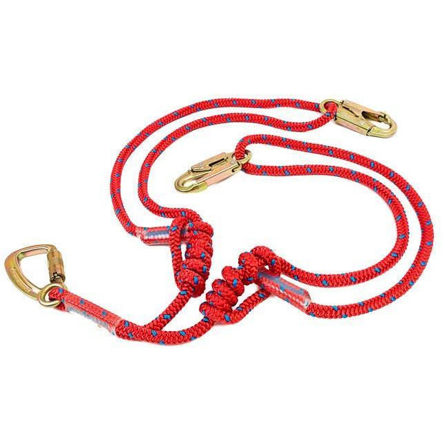 Aerial Adventure Tech EZ Adjust Y Lanyard Lobster Claws - Aerial Adventure Tech