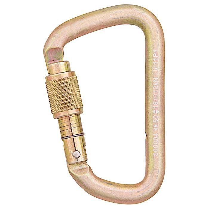 Liberty Mountain Modified D Steel Keylock Carabiner