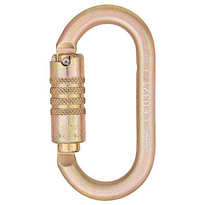 Liberty Mountain Gold Series Steel Oval Carabiner - Aerial Adventure Tech