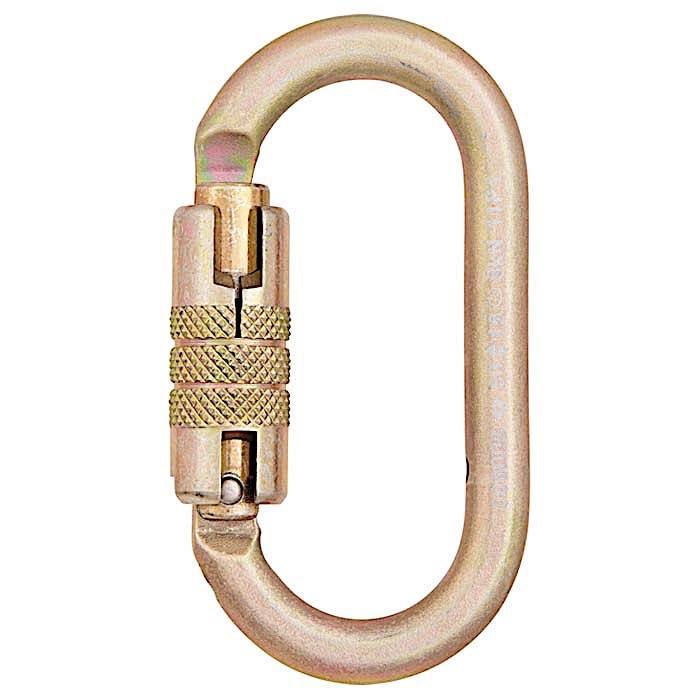 Liberty Mountain Gold Series Steel Oval Carabiner - Aerial Adventure Tech