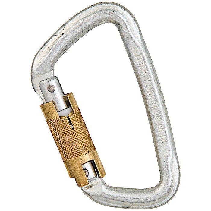 Liberty Mountain Hard Steel Modified "D" Carabiner - Aerial Adventure Tech