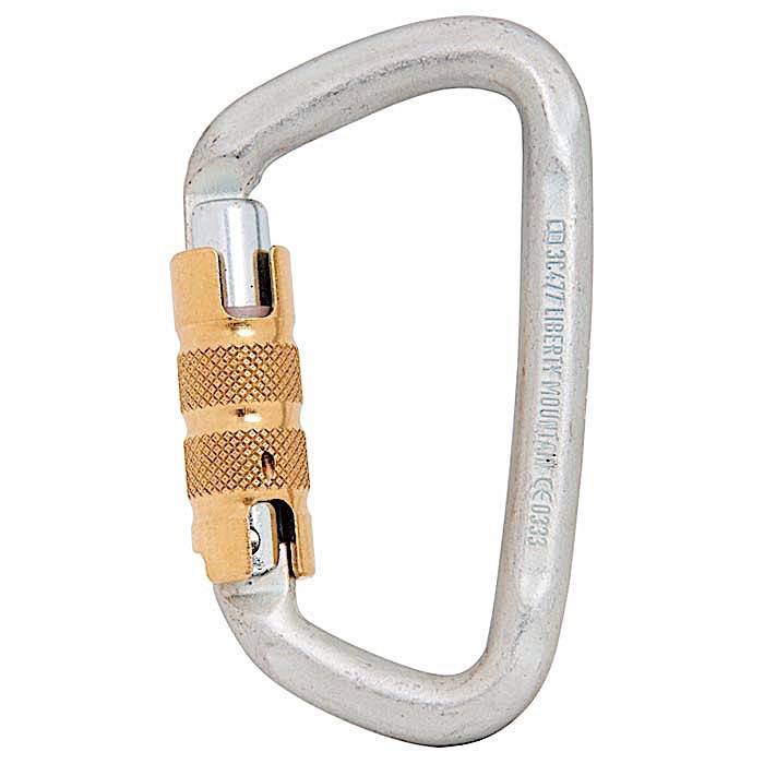 Liberty Mountain Hard Steel Modified "D" Carabiner - Aerial Adventure Tech