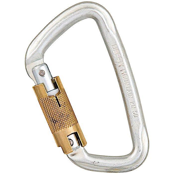 Liberty Mountain Hard Steel Modified "D" Carabiner - Aerial Adventure Tech