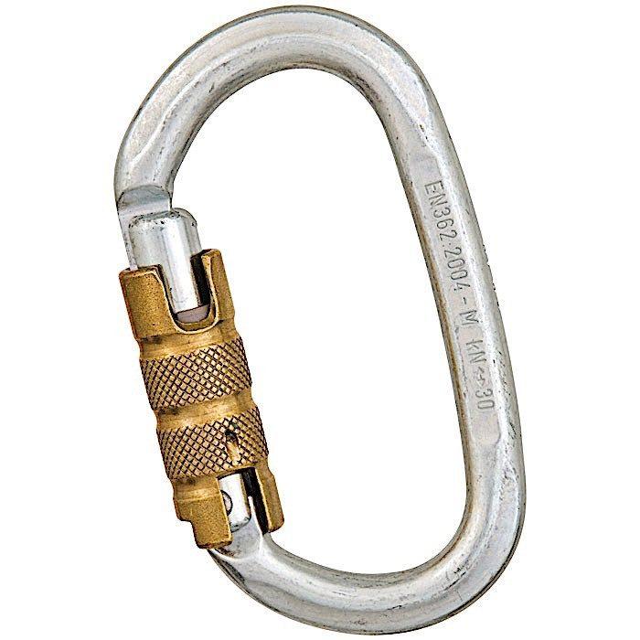 Steel Heavy Duty Key Lock Oval Carabiner - Thumbnail 2