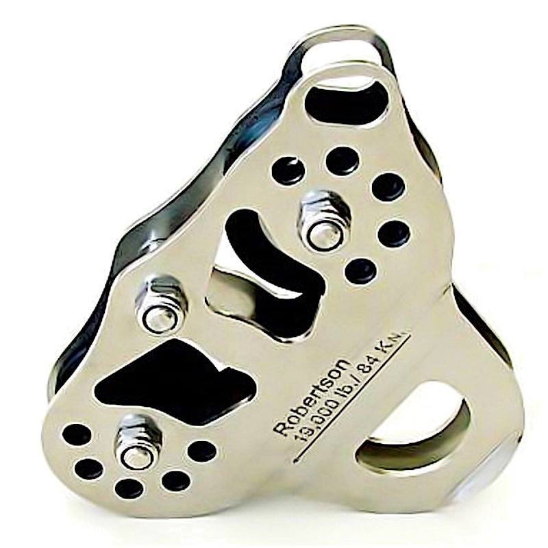 Robertson Mountaineering SR-71 Tandem Zip Pulley w/ Backup Ears - Aerial Adventure Tech