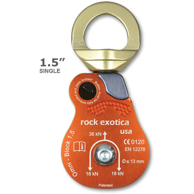 Rock Exotica Omni-Block 1.5-Inch Pulley - Aerial Adventure Tech