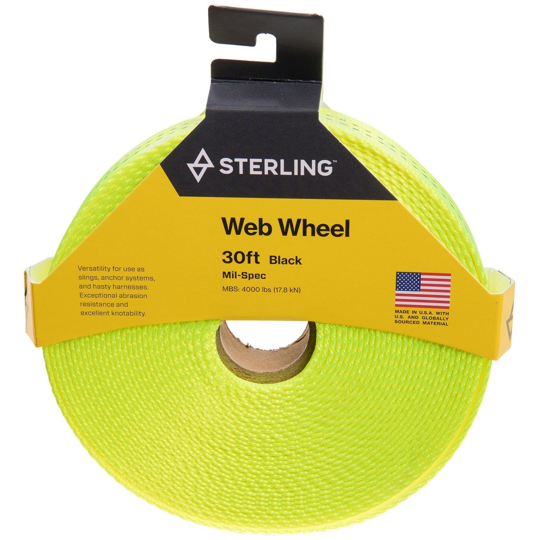 Sterling Rope 1 Inch Tubular Mil-Spec Webbing - Aerial Adventure Tech